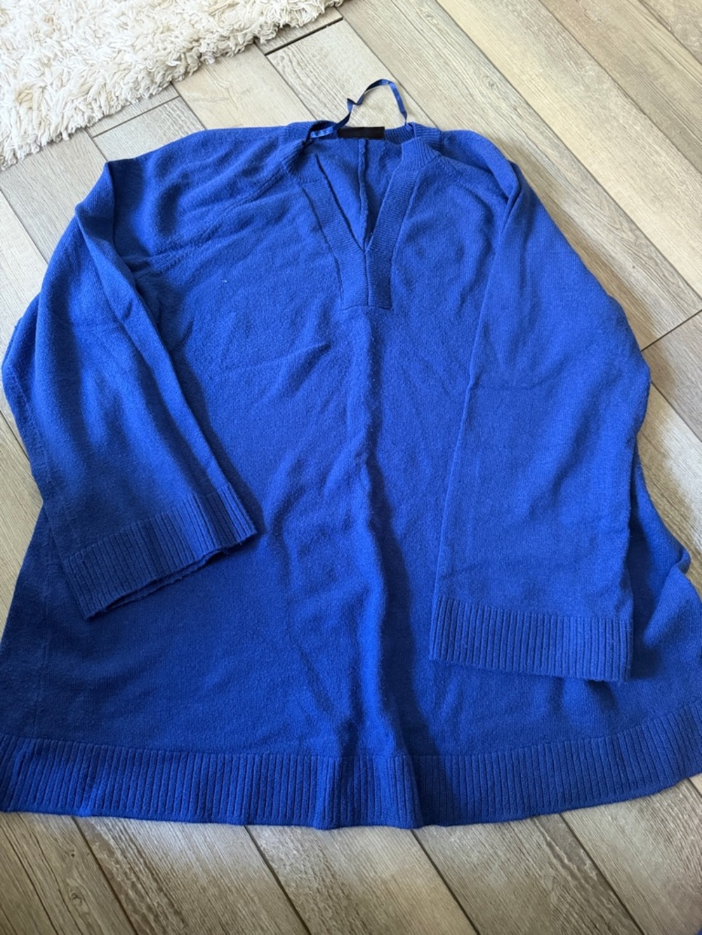 Women’s Royal Blue V-Neck Sweater